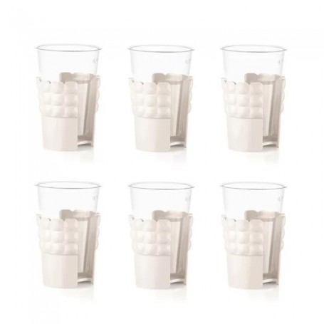 G SET 6 REGGIBICCHIERI TIFFANY BIANCO