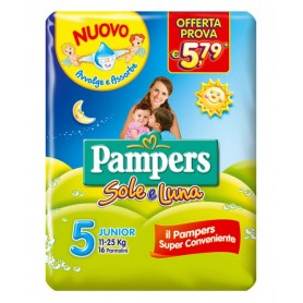 PAMPERS SOLE E LUNA 5 16PZ 11-25KG