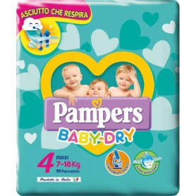 PAMPERS BABY-DRY 4 19PZ 7-18KG