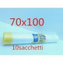 SACCHI 70X100 100LITRI TRASPARENTI 10PZ