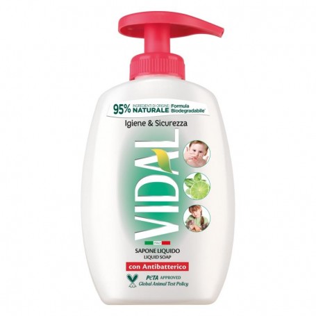 VIDAL SAPONE MANI ANTIBATTERICO 300ML