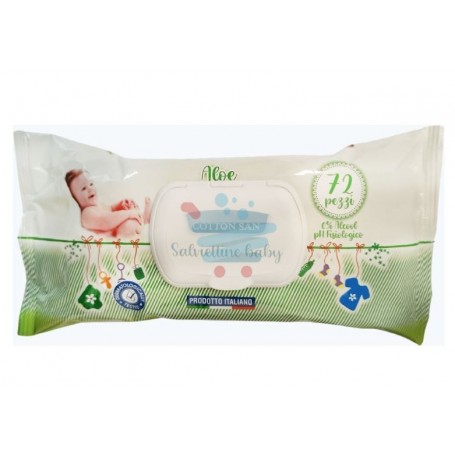 COTTON SAN SALVIETTINE BABY ALOE X72