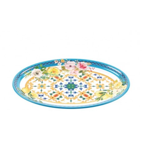 GUZZINI VASSOIO OVALE FLOWER&LEMON PICC.