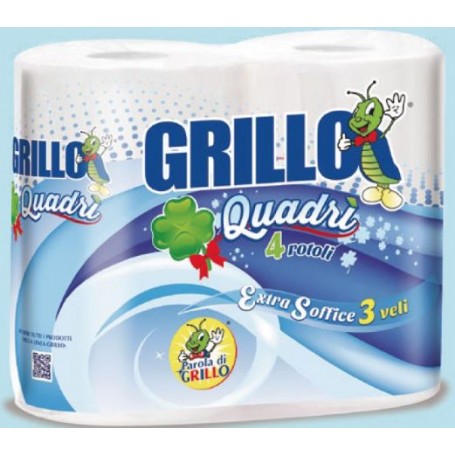 GRILLO  CARTA IGIENICA X4