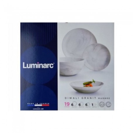 LUMINARC SERV PIATTI 18PZ DIWALI GRANIT